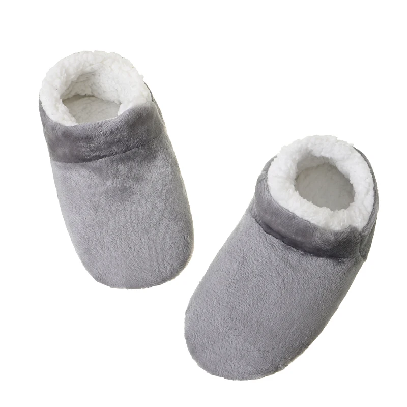 

Indoor Winter Home Non-Slip Grip Slippers Men Male Boys Soft Comfy Fluffy Indoor Floor Shoes Mens Slippers House Plus Size