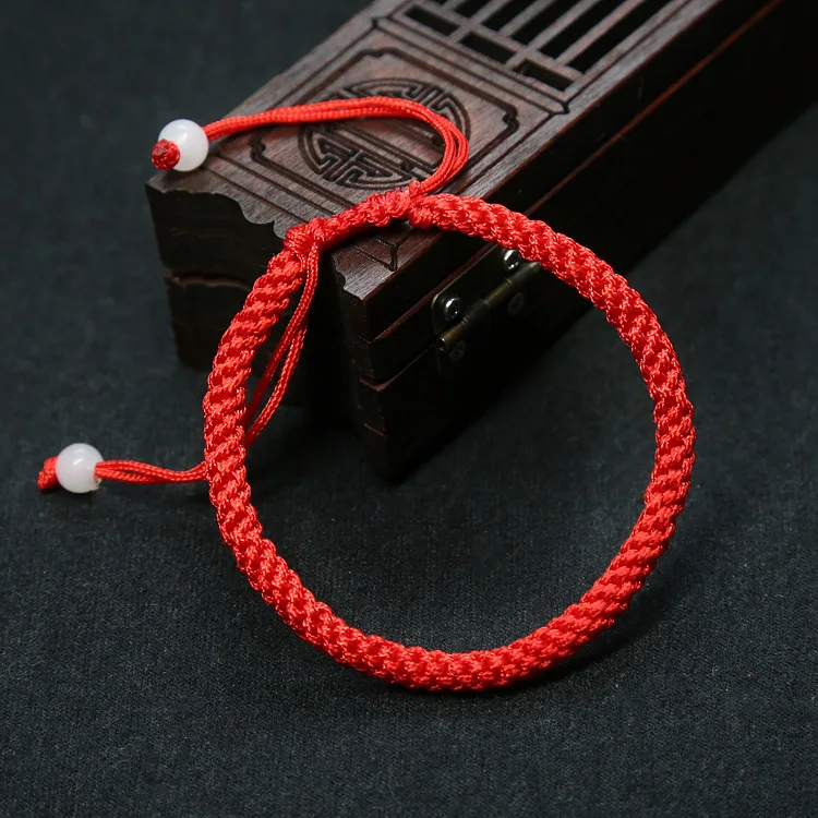 

JL Hand Woven Red Rope Lucky Bracelet Unisex Adjustable Knot Bracelet
