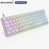 SKYLOONG GK68 Gaming Mechanical Keyboard Wired Programmable Optical Hot Swappable RGB Backlight Key Gamer Keyboard For PC WIN