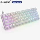 Игровая механическая клавиатура SKYLOONG GK68, проводная программируемая оптическая клавиатура с горячей заменой, RGB подсветкой, 68 клавиш, игровая клавиатура для ПКWIN