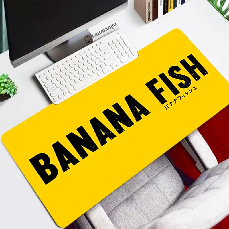 

Mouse Pad Anime Banana Fish Carpet Large 900x400 XL Gaming Accessories Mausepad Gamer PC Keyboard Speed Desk Mat CS GO Mousepad