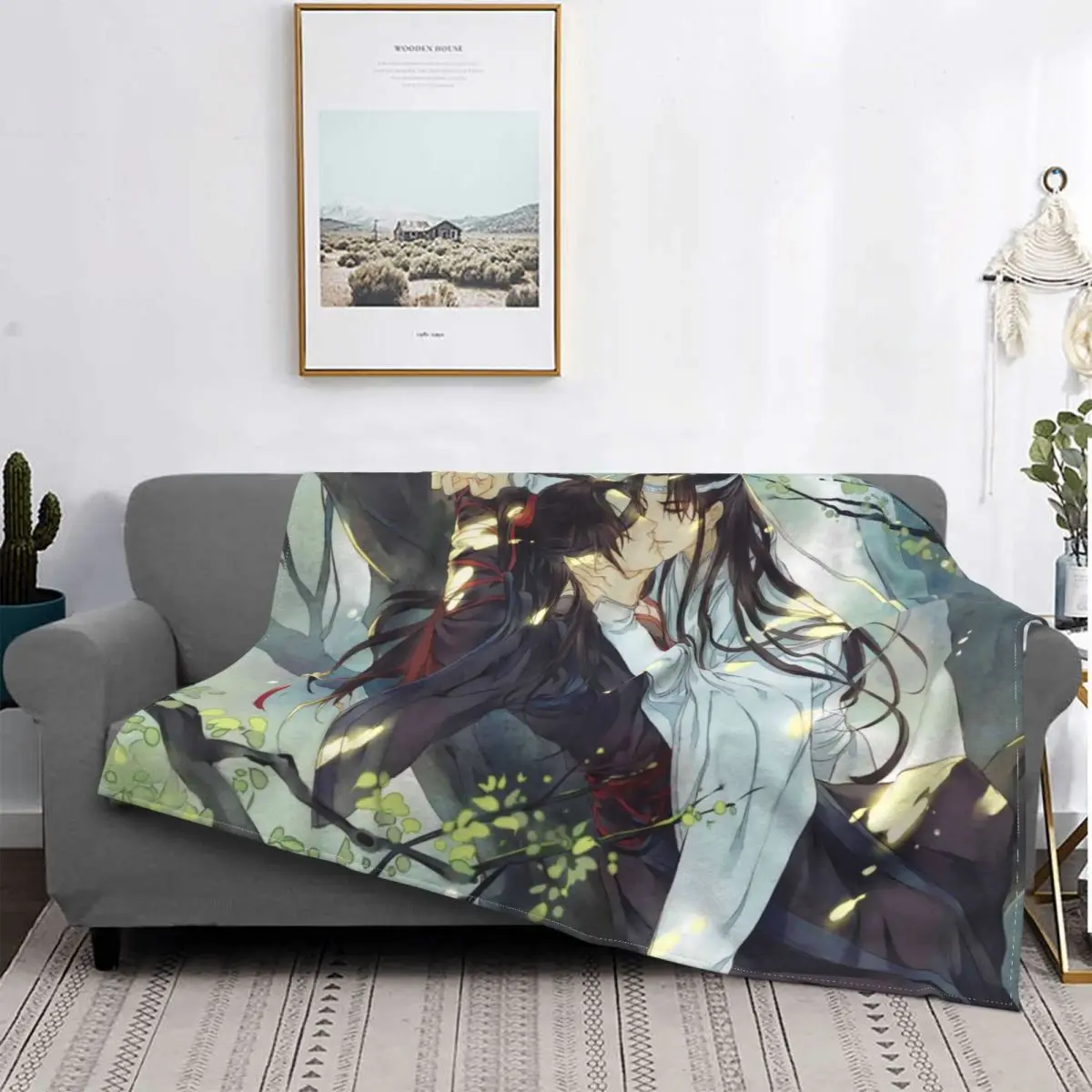 

Одеяло Mo Dao Zu Shi, аниме, современный стежок, супер теплое дышащее Фланелевое покрывало s для кровати, покрывало