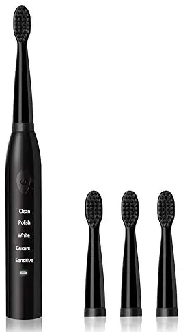 

Suitable for children and adults sonic electric toothbrushes, 5 modes and 2 minutes built-in timer, USB rechargeable toothbrush