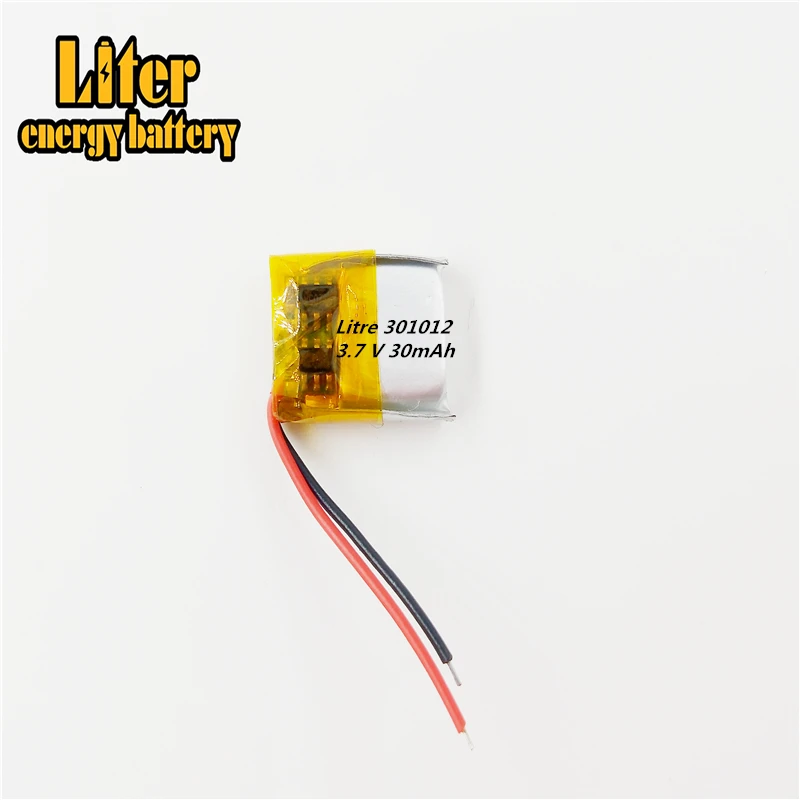 3 7 V полимерная литиевая батарея 301012 30MAH электронная настольная маленькая игрушка