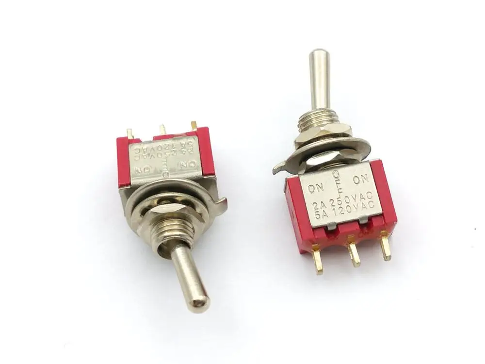 100 шт. 3-контактный переключатель SPDT на 2 стойки AC 5A/120 V 2A/250V адаптер | Обустройство