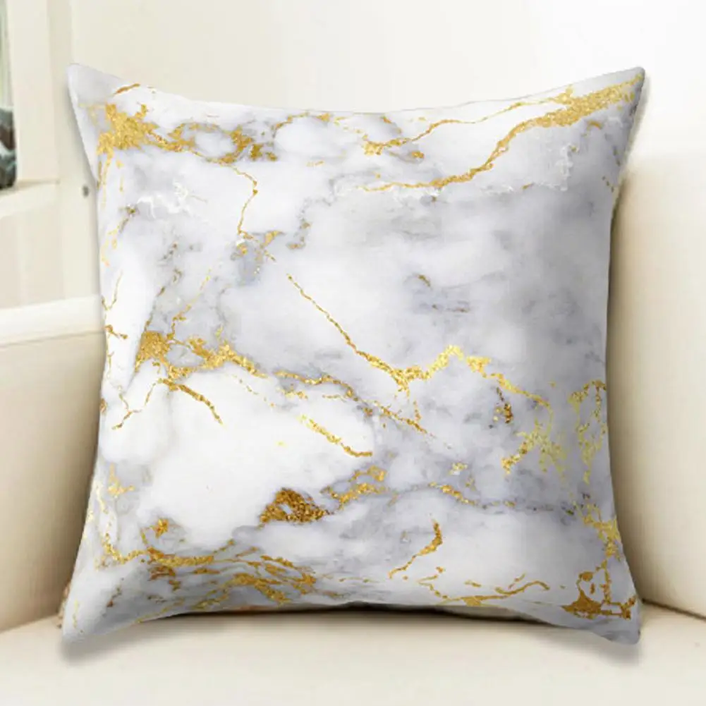 

45*45cm Brief Marble Geometric Sofa Decorative Cushion Decor Throw Pillowcover Polyester Pillowcase Cover Pillow Home R0U6