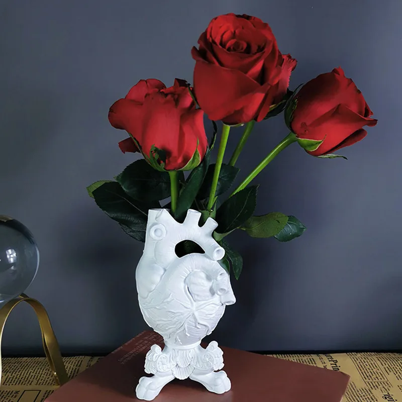 

Anatomical Heart Vase Home Decor Bum Vase For Plants Dried Flowers Nordic Modern Luxury Home Living Room Decoration Flower Pot