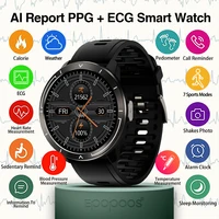 ppgecg heart rate monitor smart watch 2021 ecg ai report weather temperature monitor ip67 fitness tracker smartwatch men women