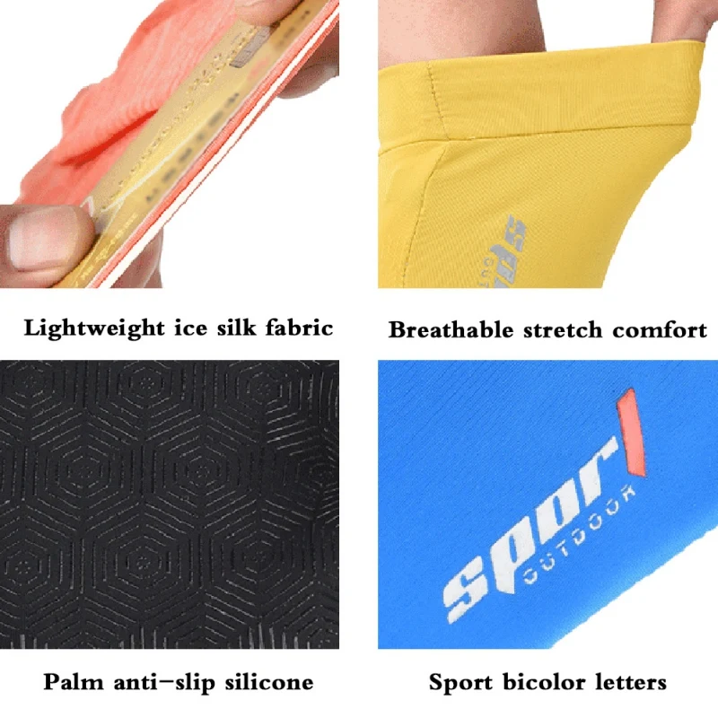 Перчатки для рыбалки спорта на открытом воздухе с двумя пальцами Нескользящие