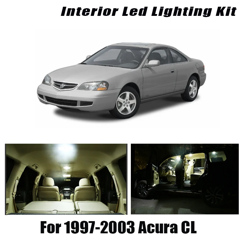 

Для Acura CL 1997-2003 Canbus Автомобильный светодиодный Интерьер Карта Купол багажник номерной знак комплект освещения Автомобильное освещение аксе...
