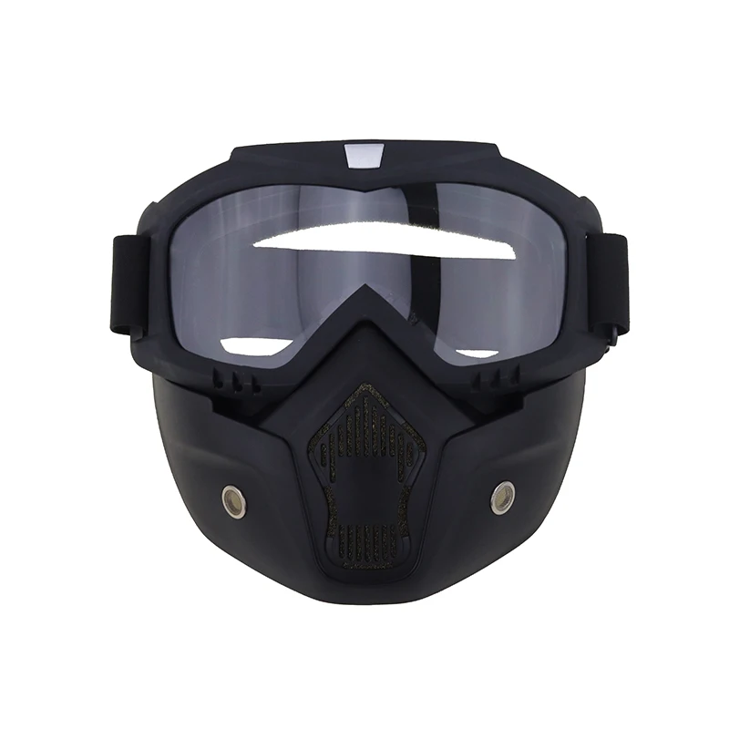 

Black Classic Style Goggle Motorcycle Glasses Anti-UV400 Motocross Safety Protective MX Night Vision Helmet Goggles