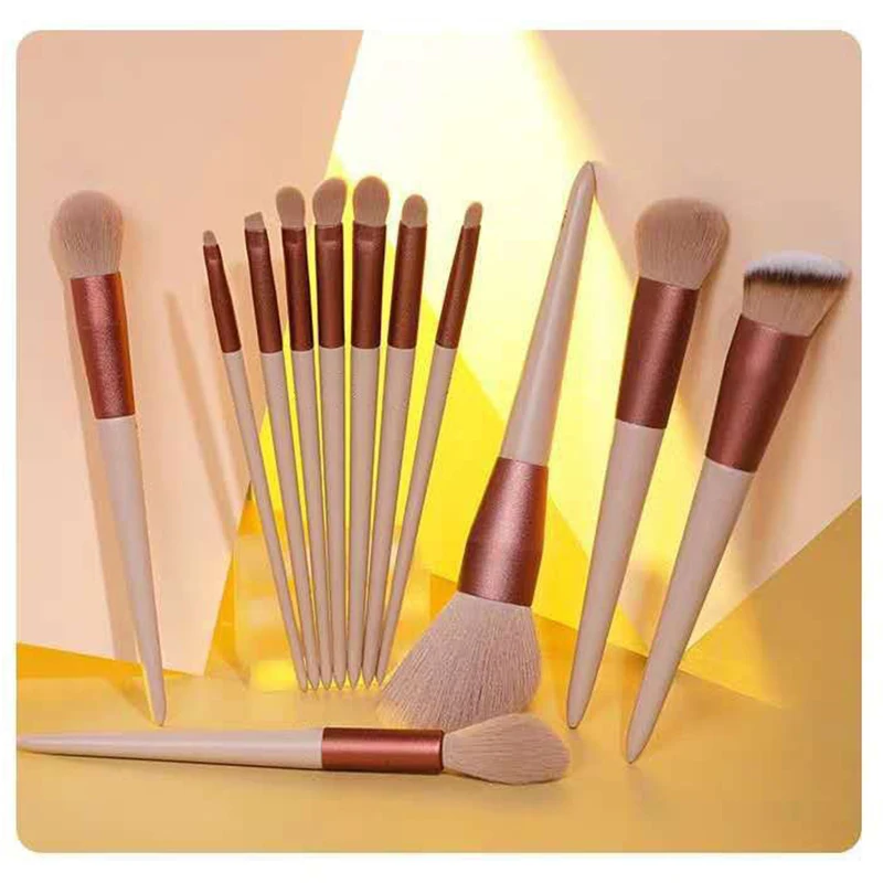 13PC Makeup Brushes Tool Eye Shadow Eyebrow Foundation Blush Blending Powder Brush Make Up Sets Women Beauty Cosmestics Brushes