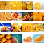 5D алмазная живопись сделай сам, наборы для вышивки крестиком с фруктами, Алмазная мозаика, картина с апельсиновым соком, круглая картина, подарок, украшение для дома