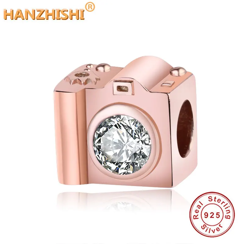 

Оптовая цена, ювелирные изделия S925, подходят для браслетов-подвесок, камеры, бусины розового цвета из серебра 925 пробы, Шарм «сделай сам», под...