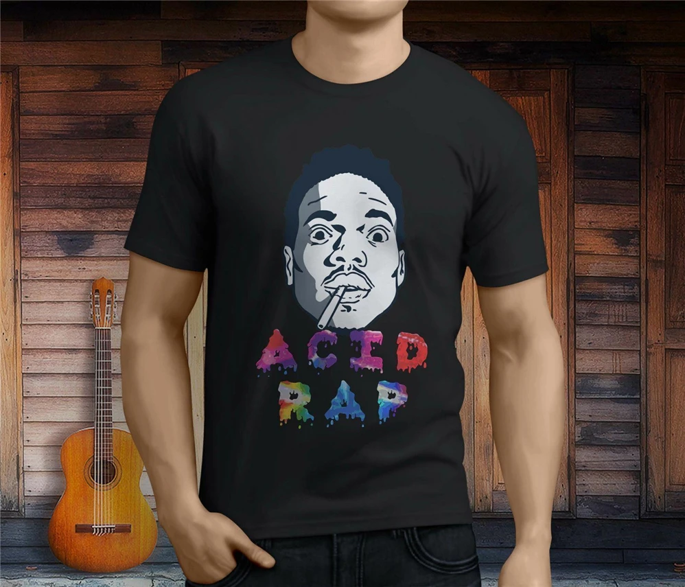 Новая мужская черная футболка в стиле хип хоп Acid Rap Chance The Rapper американский размер