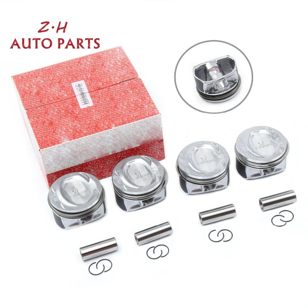 Новинка набор поршней и колец двигателя EA111 03C 107 065 AP для Audi A1 A3 S3 VW Golf Jetta Passat Tiguan Seat