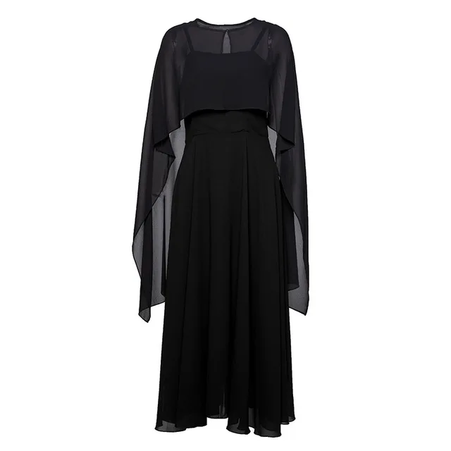 Красный Платье черного цвета костюмы для женщин из двух частей комплект с