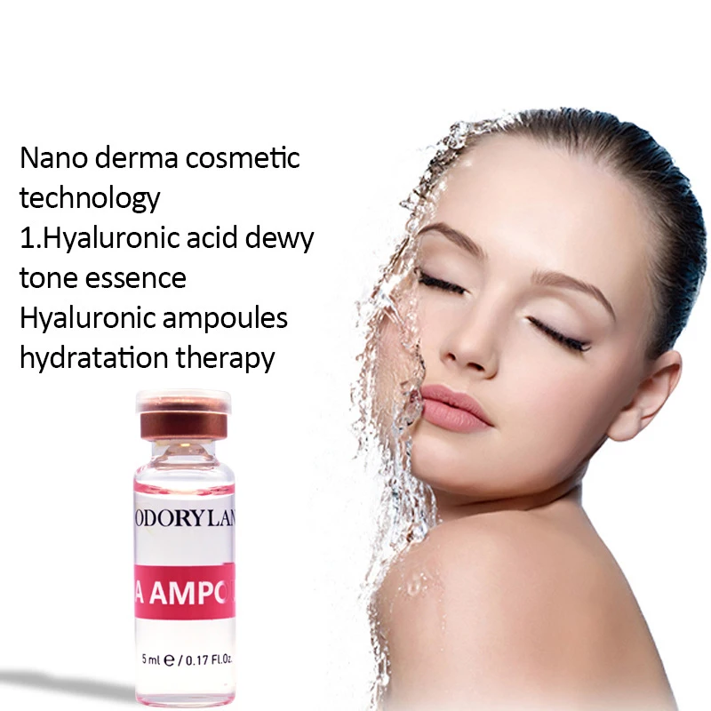 Face Serum Moisture&Plump Shrinking Pore Moisturizer Cross-linked Hyaluronic Acid Ampoule Pure Micro Molecular Skin Repair Serum