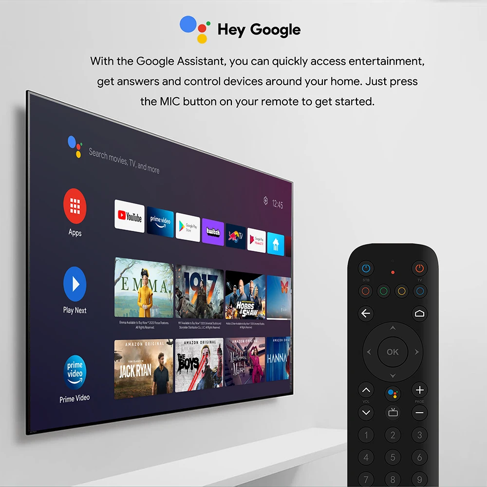 Умная ТВ приставка MECOOL KT1 Google сертифицированная Android 10 0 2G 16GB DVB T2/T/C Amlogic S912 64bit BT4.2 HD