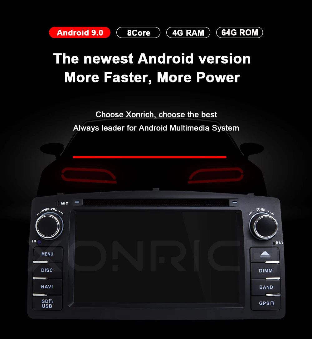 DSP 4 Гб 64 г Android 9,0 автомобильный dvd-плеер для Toyota Corolla E120 BYD F3 2 Din Автомобильный мультимедийный Стерео gps Авторадио Навигация 8 ядерный