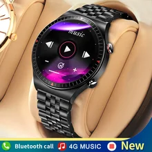 4G Memory Music Smart Watch Men Bluetooth Call T_7 TWS Headset Full Touch Recording Fashion Fitness Smartwatch For IOS Android