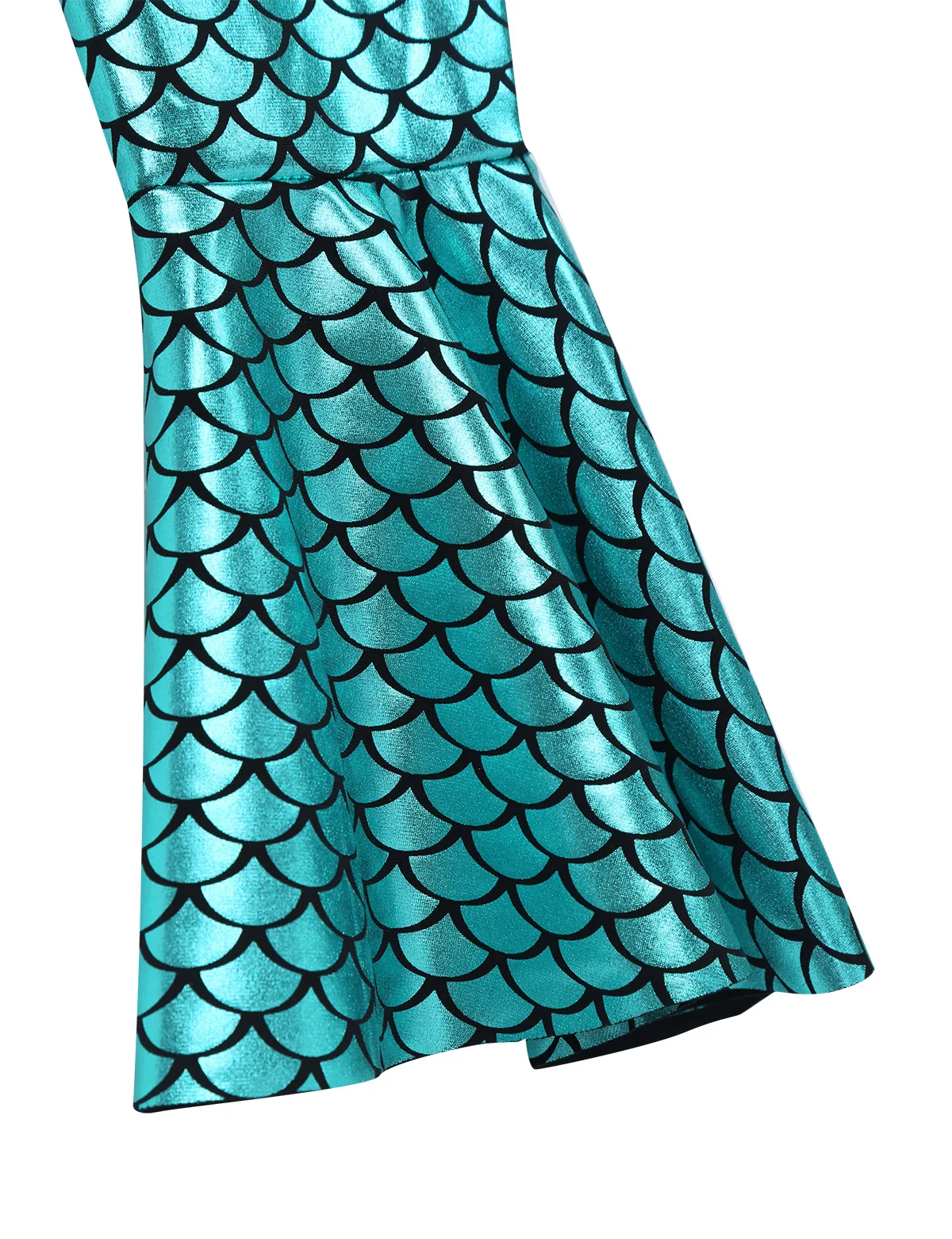 Костюм Русалочки для девочек блестящий костюм с хвостом леггинсы расклешенные