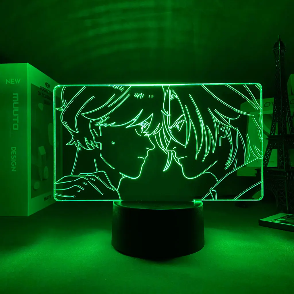 

16 Colors Nightlight Anime Banana Fish Led Night Light 3D Remote Control Desk Lamp Child Birthday Gifts Dropshipping