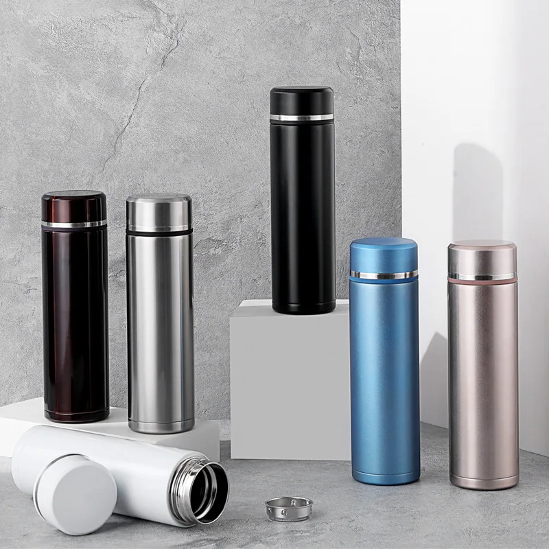 

500ML Hot Water Thermos Tea Vacuum Flask With Filter Stainless Steel 304 Sport Thermal Cup Coffee Mug Tea Bottle Office Business