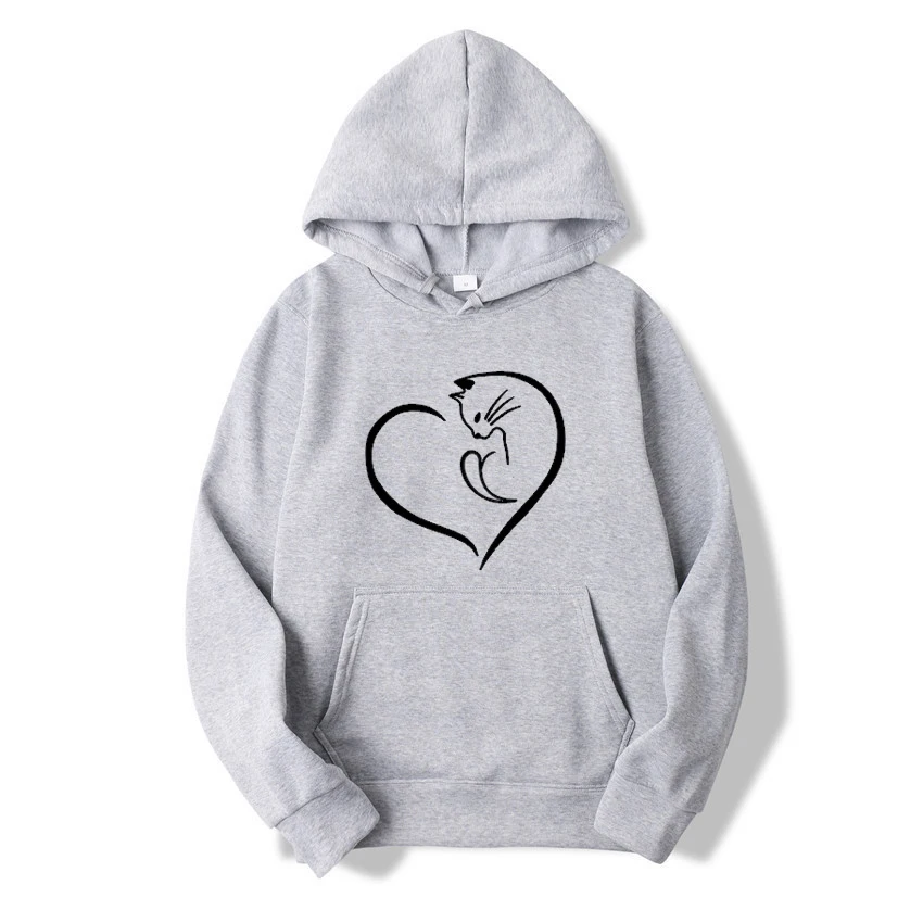 

Fashion Womens Clothing Cute Long Sleeve Hoodies Autumn Winter Printed Fleece Sweatshirts Ladies Outdoor Pullover Sweater