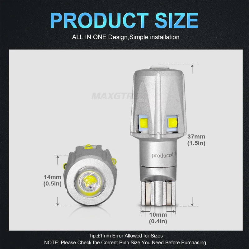 2x T15 W16W 921 912 Чрезвычайно яркий чип CREE 30 Вт светодиодный задний фонарь заднего хода