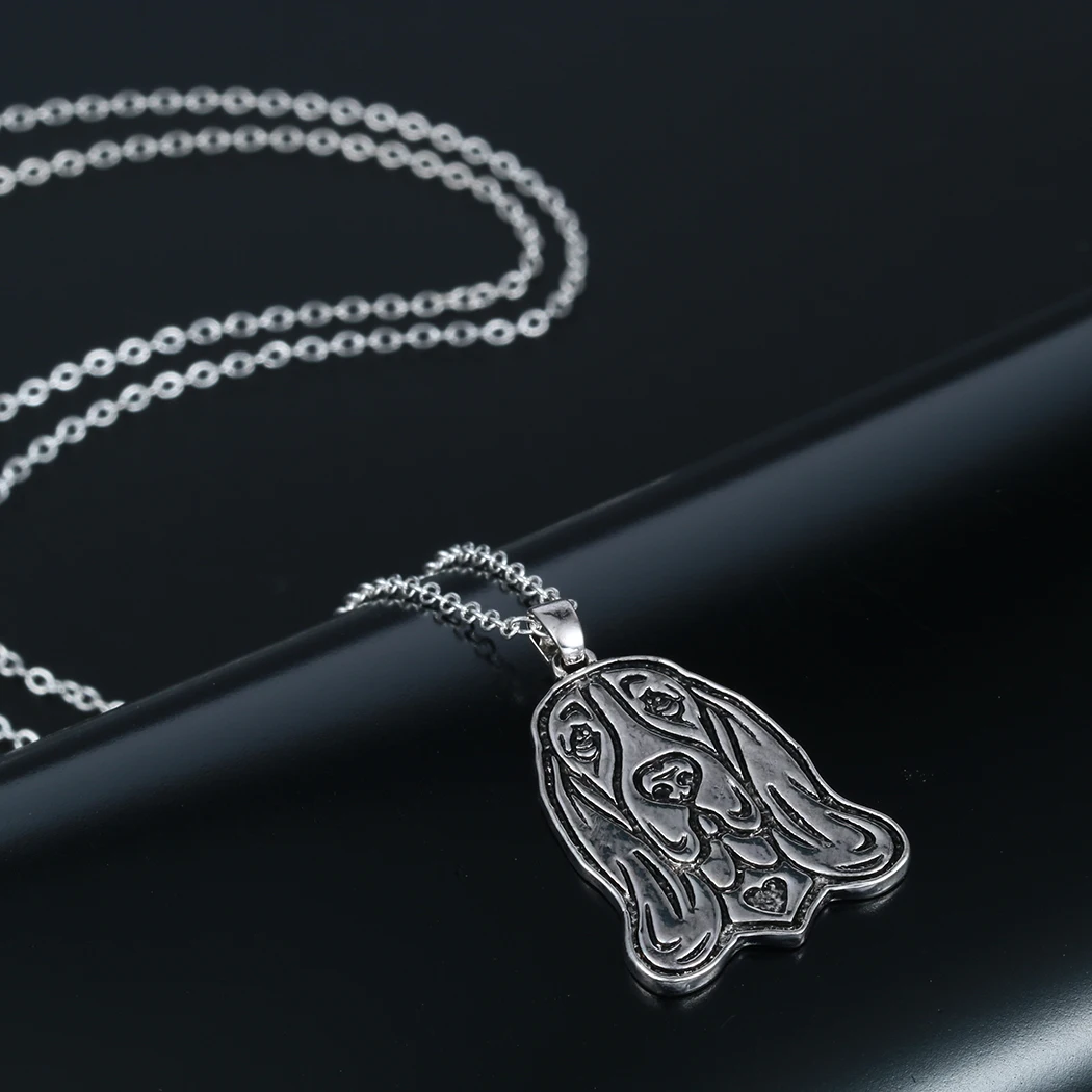 Кулон и ожерелье Kinitial кулон для собак щенков Очаровательное девушек женщин