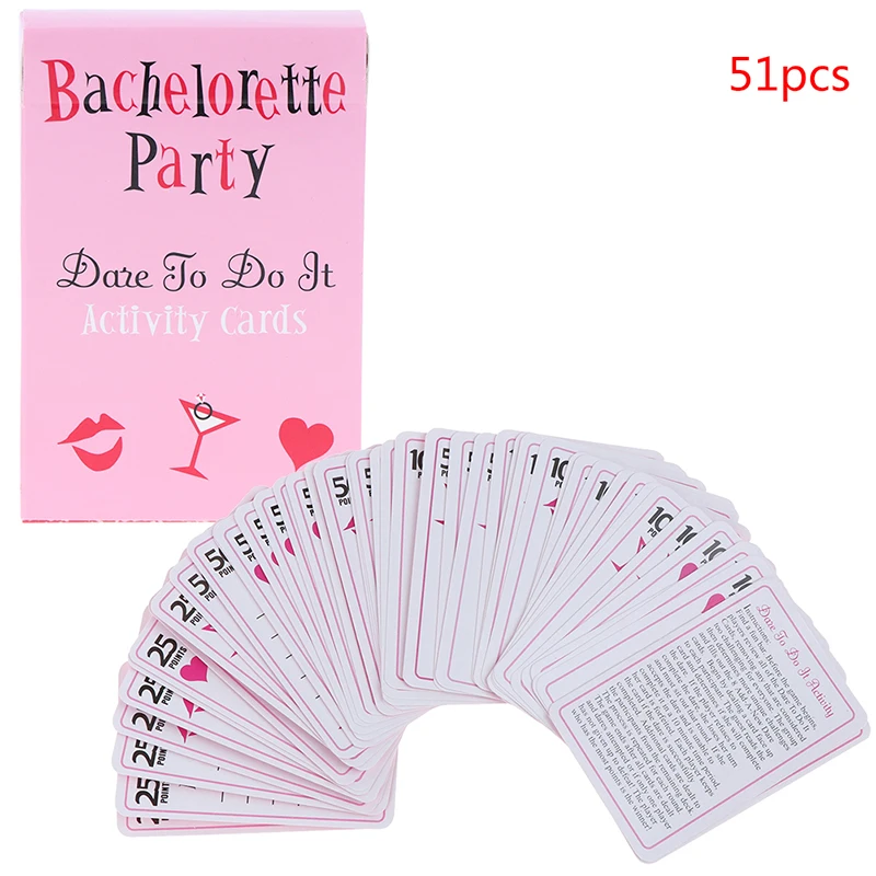 

Bachelorette Party Truth or Dare Game Card Bridal Shower Games Girls Night Out Hen Party Supplies Wedding Decoration