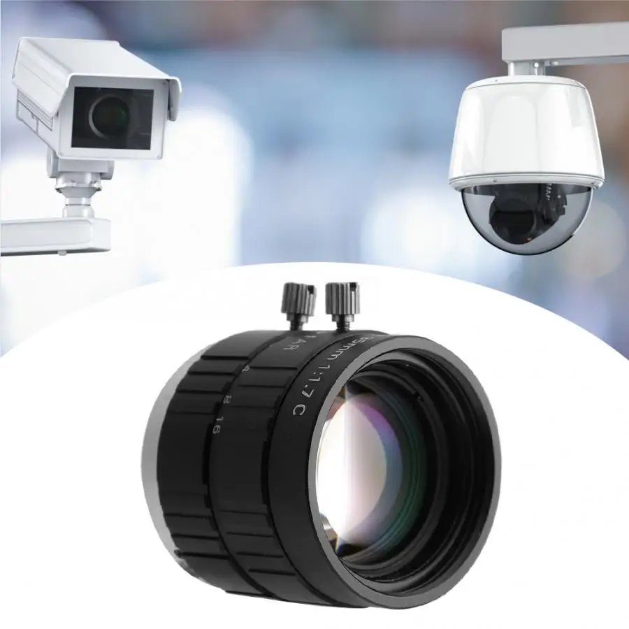 35 мм 5MP 2/3 Ручная настройка апертуры C-Mount объектив камеры безопасности CCTV |