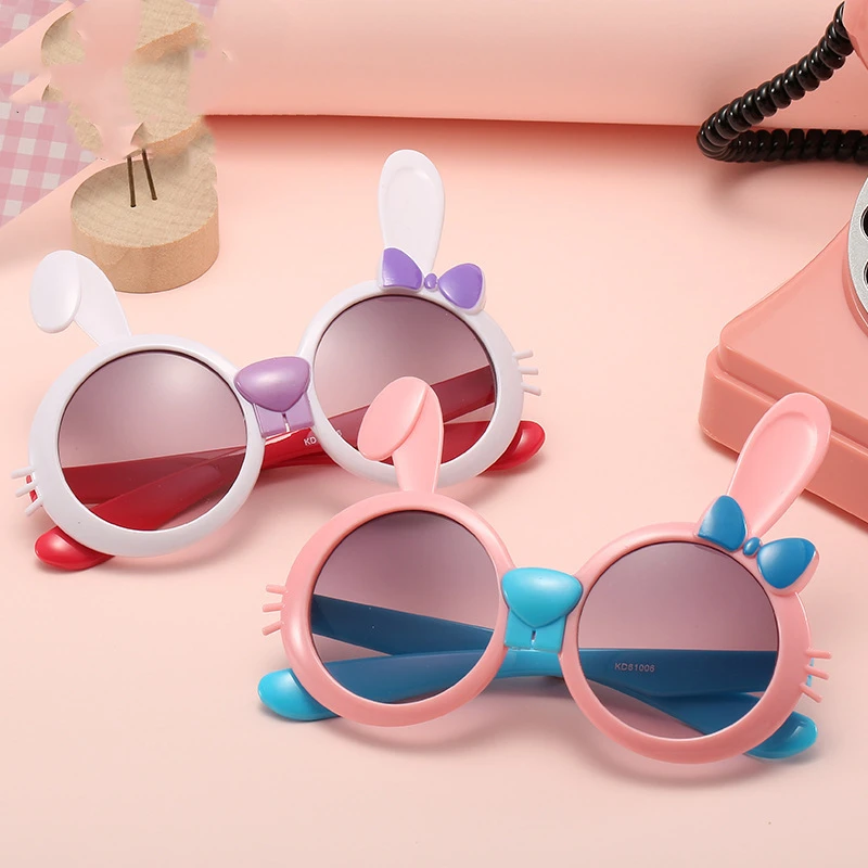 

Солнцезащитные очки в оправе с кроличьими ушками для девочек