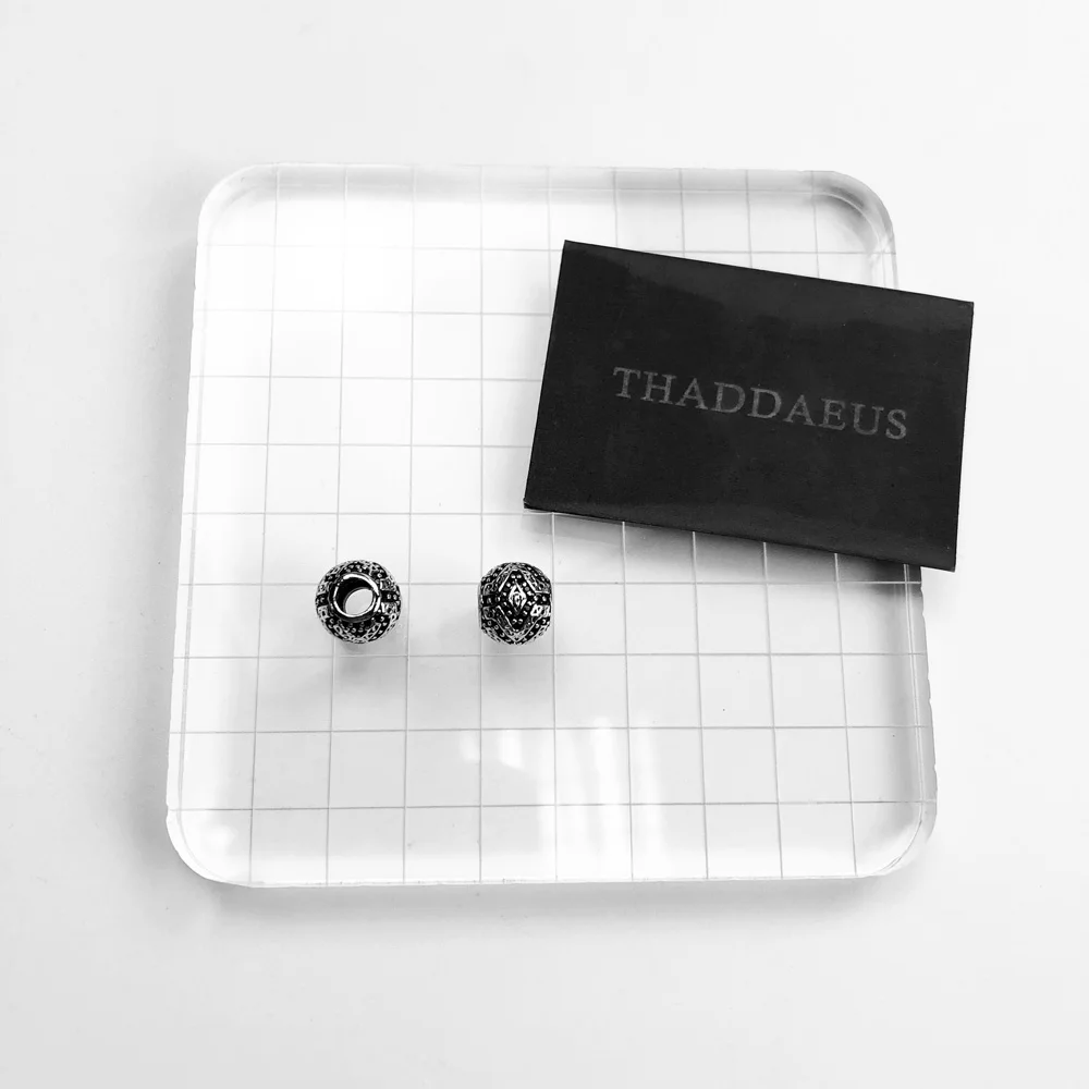 Бусины пантера 925 стерлингового серебра CZ подарок подходит для мужчин и женщин