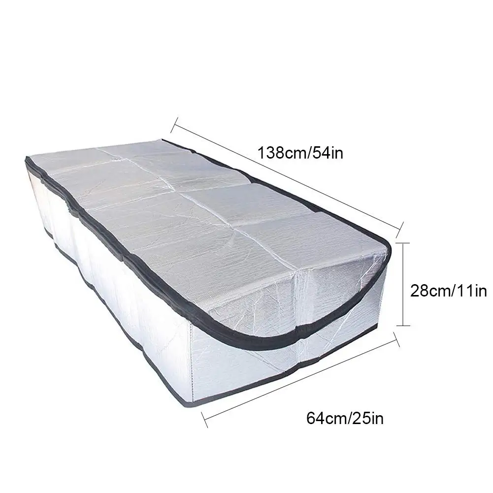 

Attic Stairway Cover Attic Stairs Insulation Tent Double-sided Aluminum Foil Door Insulator Kit with Easy Access Zipper