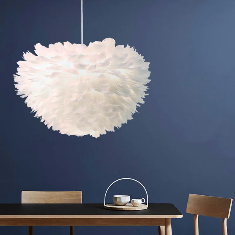 Светодиодный подвесной светильник с перьями романтичная люстра Dreamlike Feather Droplight