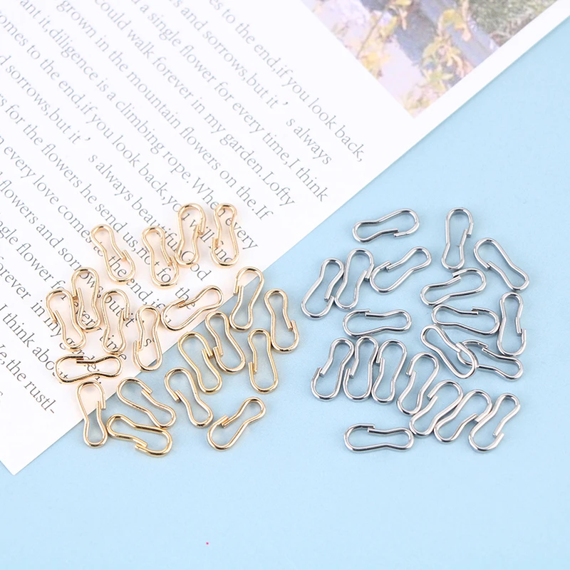 

20pcs 9mm Doll Buckle Keychain Clips Dolls Connecting Metal Mini Doll Bag Chain Buckles Accessories Dolls Sewing Accessories