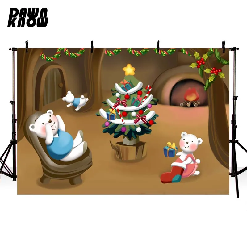 

Фон для фотосъемки в помещении с изображением медведя