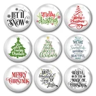 Ручная работа веселая Рождественская елка X-Mas олень снег круглый фото стекло кабошоны демонстрация плоская задняя часть Сделай Сам ювелирное изделие фурнитура для аксессуаров