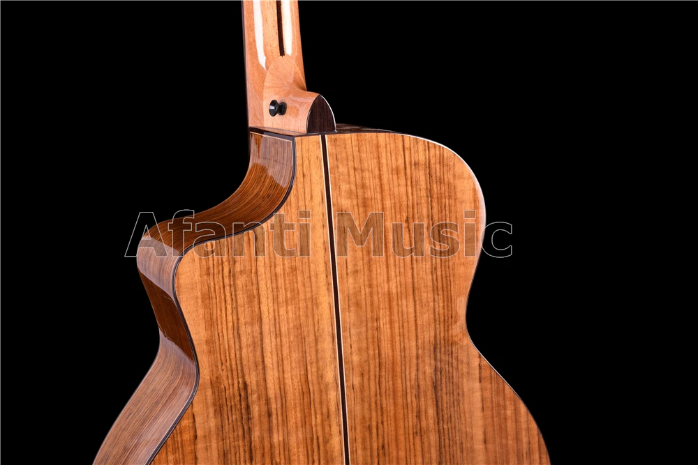 41 дюймов елового Топ Акустическая гитара/грецкого ореха с задним и передним по