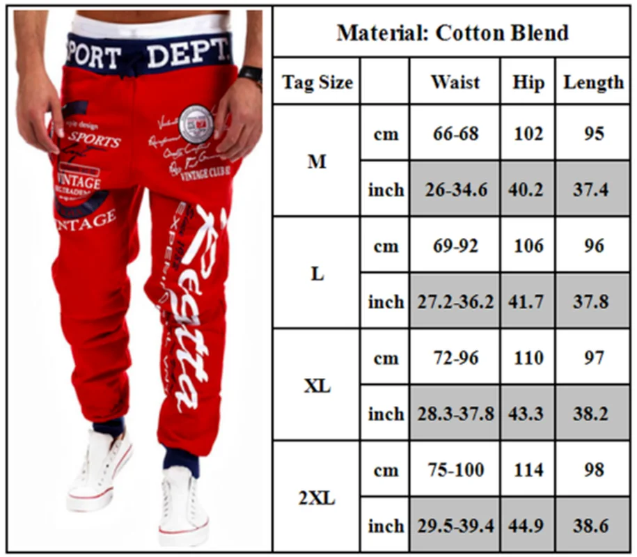 

Fashion Mens American Flag Printed Sports Pants Training Joggers Sweat Bottoms Trousers New Style