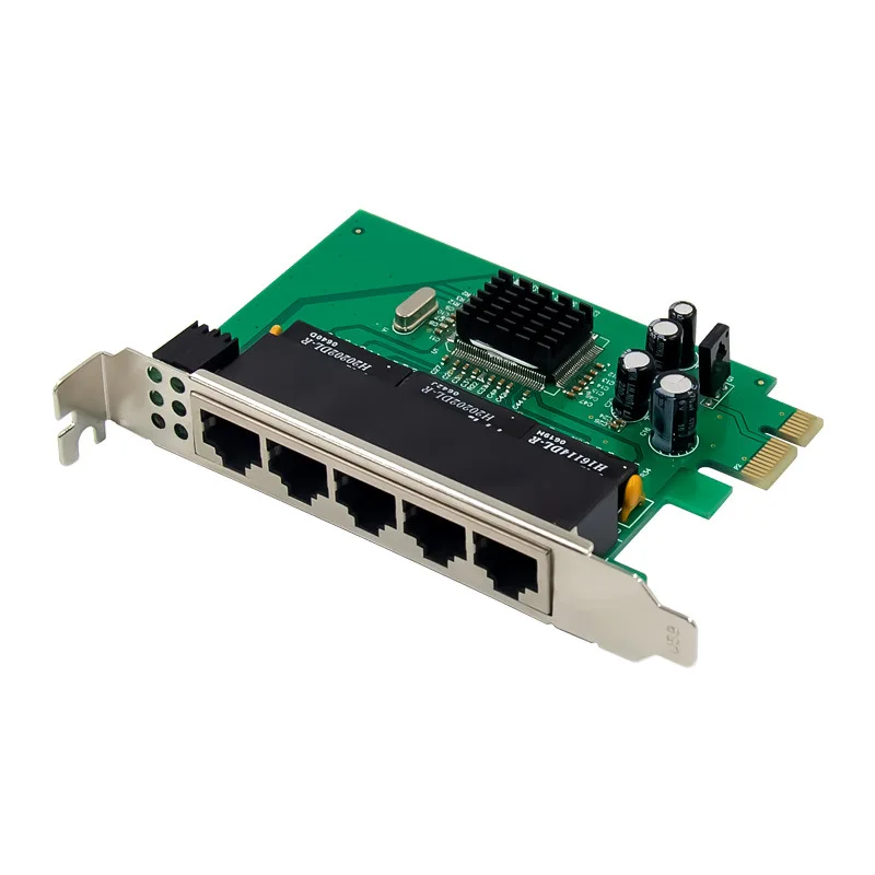 Чип PCIE X1 IC Plus IP175C 5-портовый RJ45 10/100 плата коммутатора Ethernet адаптер