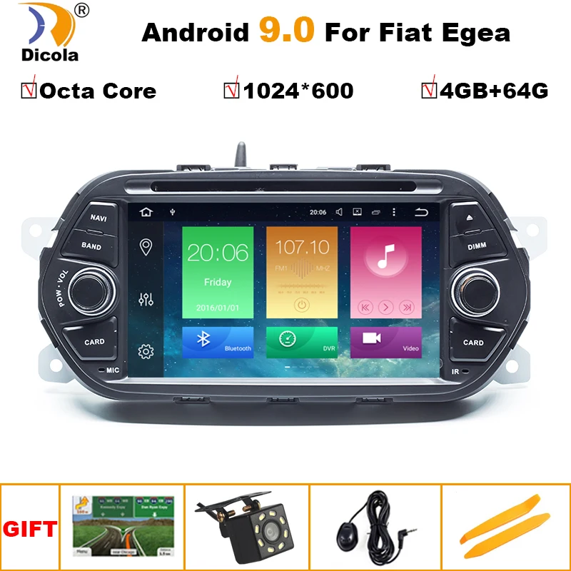 PX5 Android 9,0 автомобильный стерео gps для Fiat Tipo Egea Dodge Neon Радио DVD Wi-Fi система аудио видео навигации Rear Cam