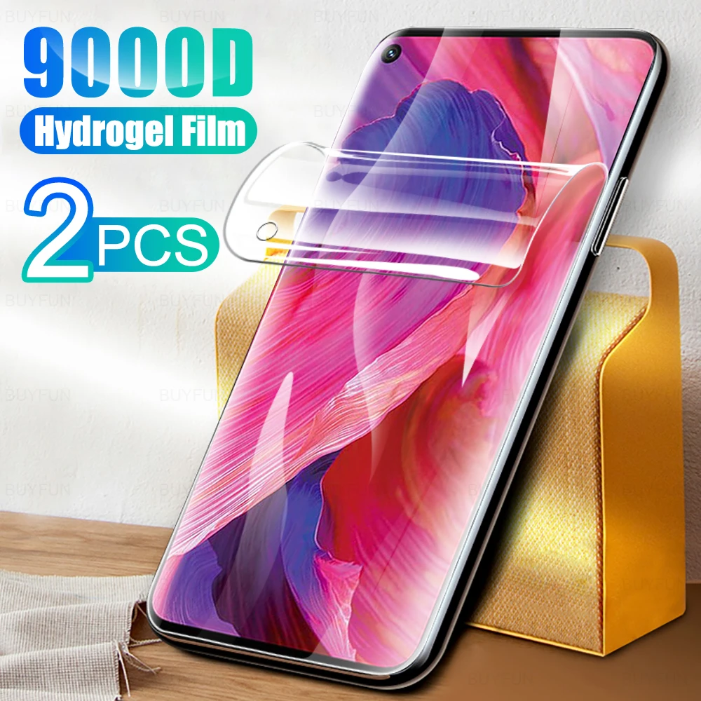

2 предмета в комплекте, Полный Обложка гидрогель пленка для OPPO A54 5G 2021 Экран защита для O PPO 54 54A OPPOA54 6,5 "Защитная пленка не Стекло