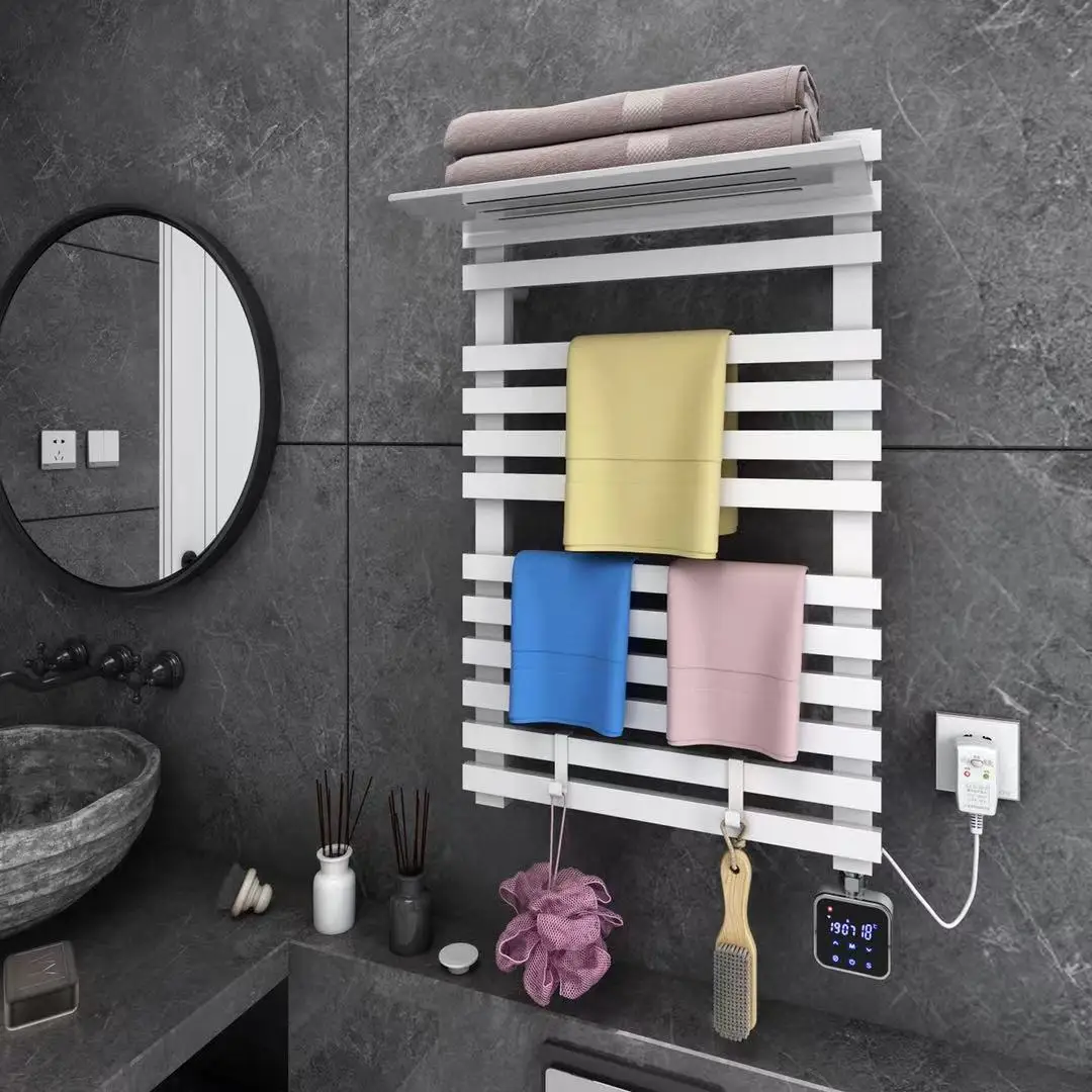 bathroom accessories smart home tuya app electric towel warmer rack temperature control time control smart towel dryer free global shipping