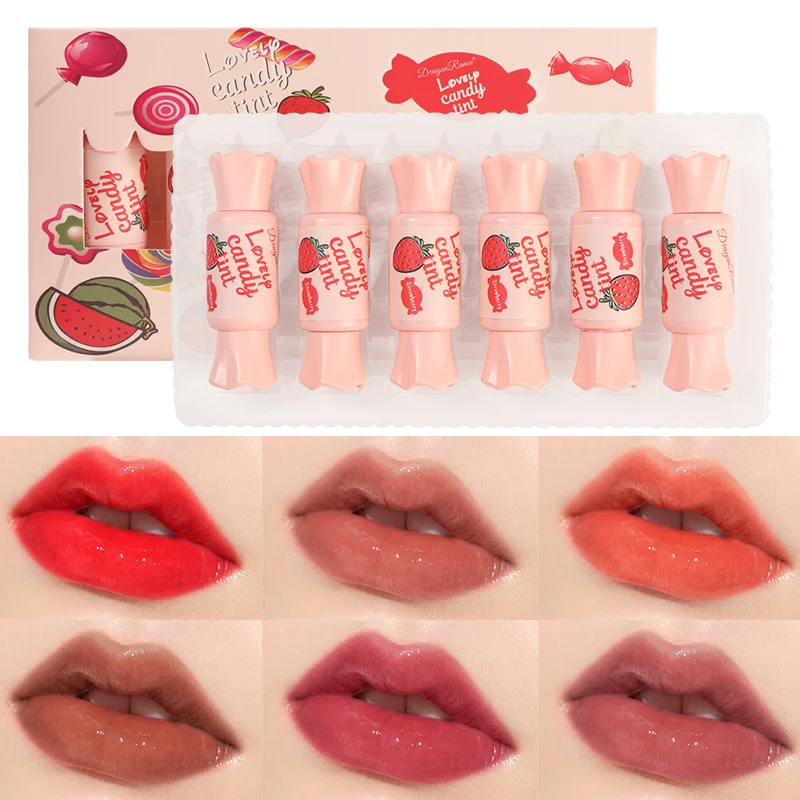 

DRAGON RANEE Lip Glaze Candy Shape Lip Gloss Moisturizing Waterproof Long Lasting Lipstick Liquid Lip Makeup Cosmetic Dropship