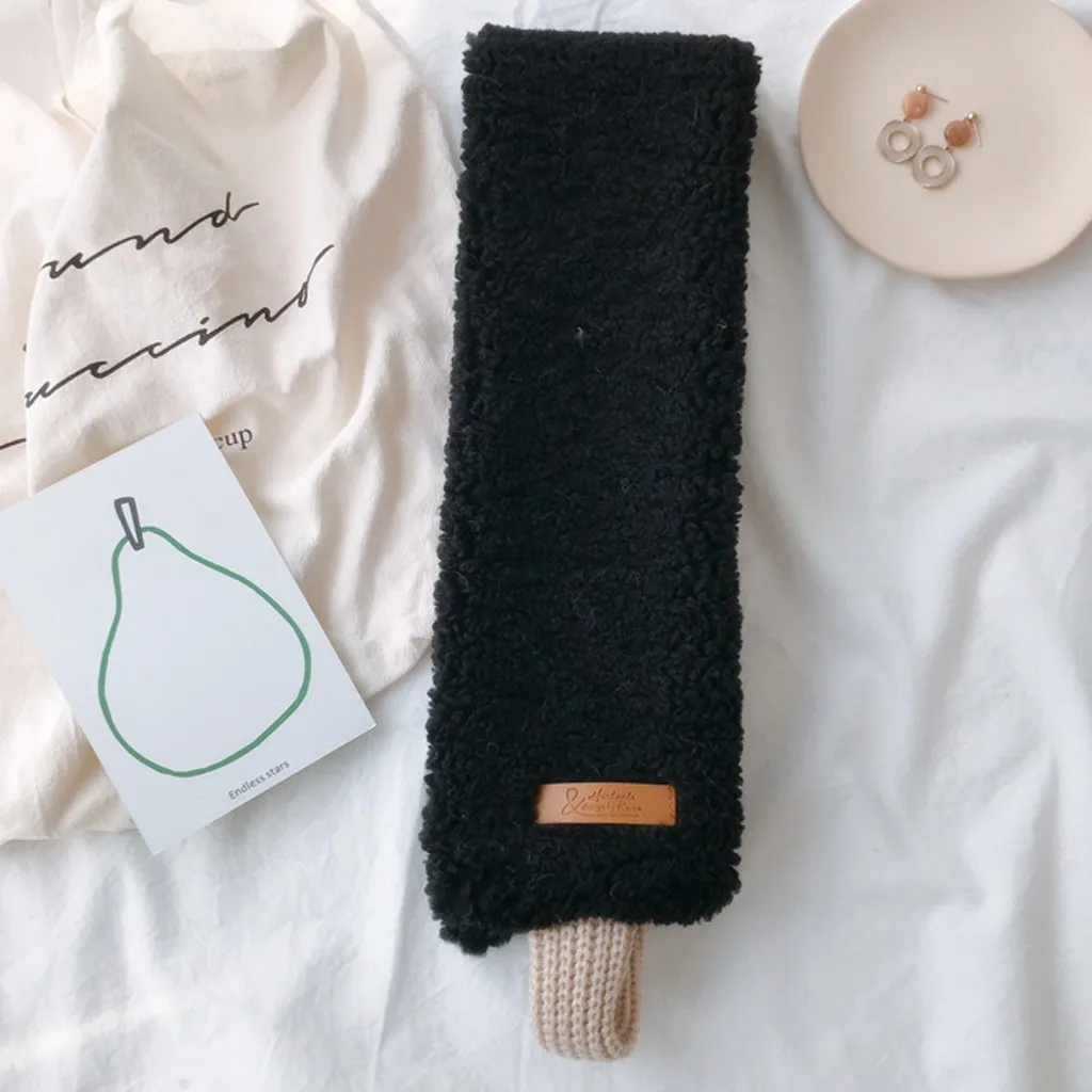 Женский зимний шарф 2019 шарфы из искусственной овечьей шерсти шейный рукав фуляр