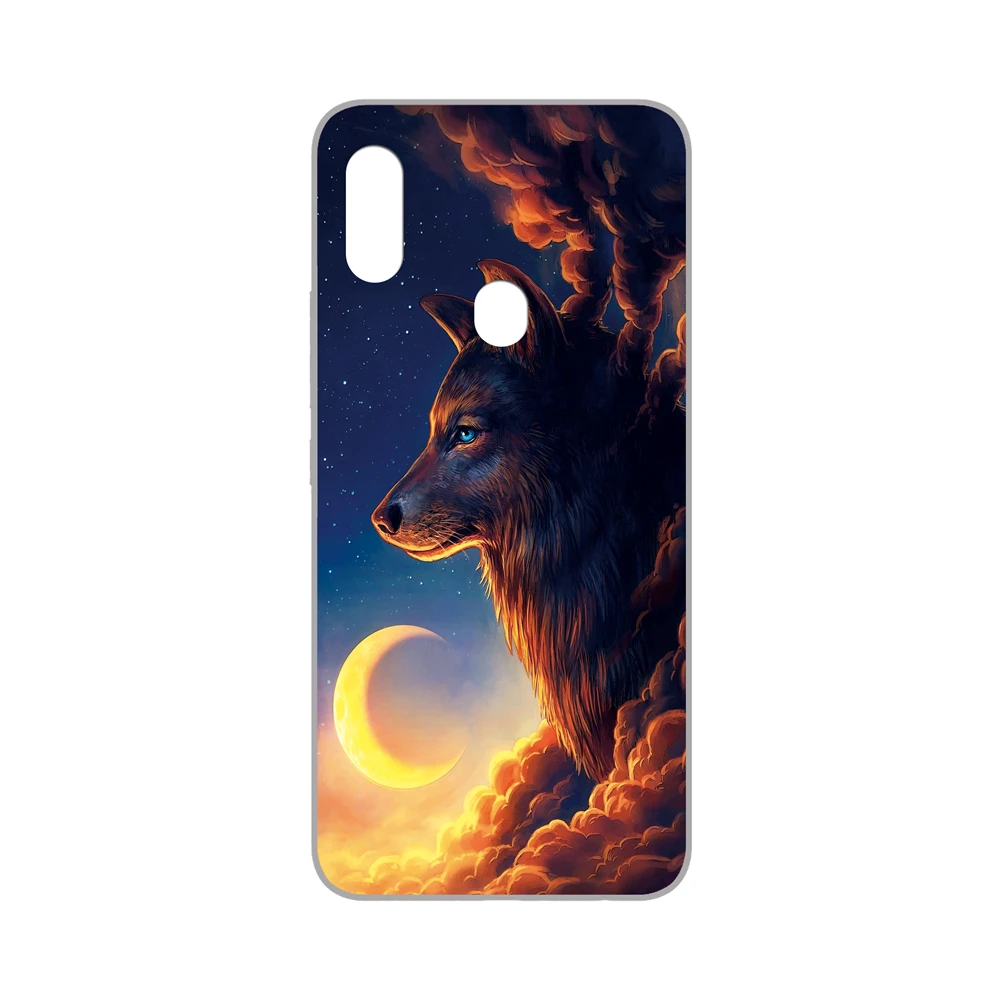Силиконовый чехол GUCOON для UMIDIGI F1 UMI F1 Play 6,3 дюйма, Мягкий защитный чехол для телефона из ТПУ, чехол-бампер с изображением волка
