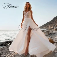 sweetheart front high split lace wedding dresses boho chiffon backless sexy see through bridal gown vestido de noiva %d0%bf%d0%bb%d0%b0%d1%82%d1%8c%d0%b5